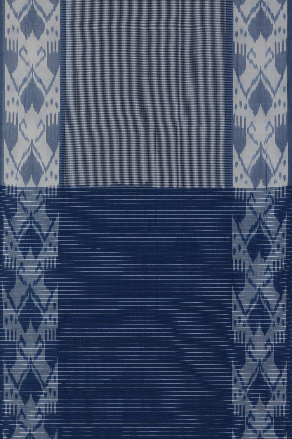 Image of Pochampally Ikat Blue Saree